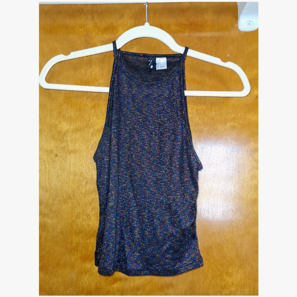 Sparkly H&M halter neck tank